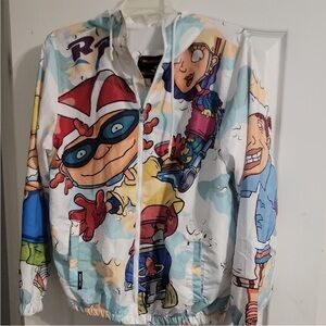 Members Only Rocket Power Cartoon Print Jacket